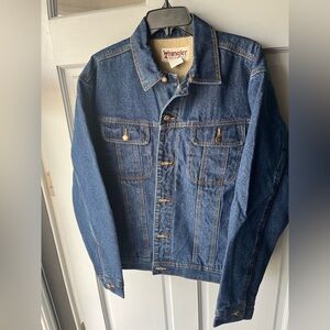 Wrangler Men's Indigo Denim Jacket, Men’s Sz L